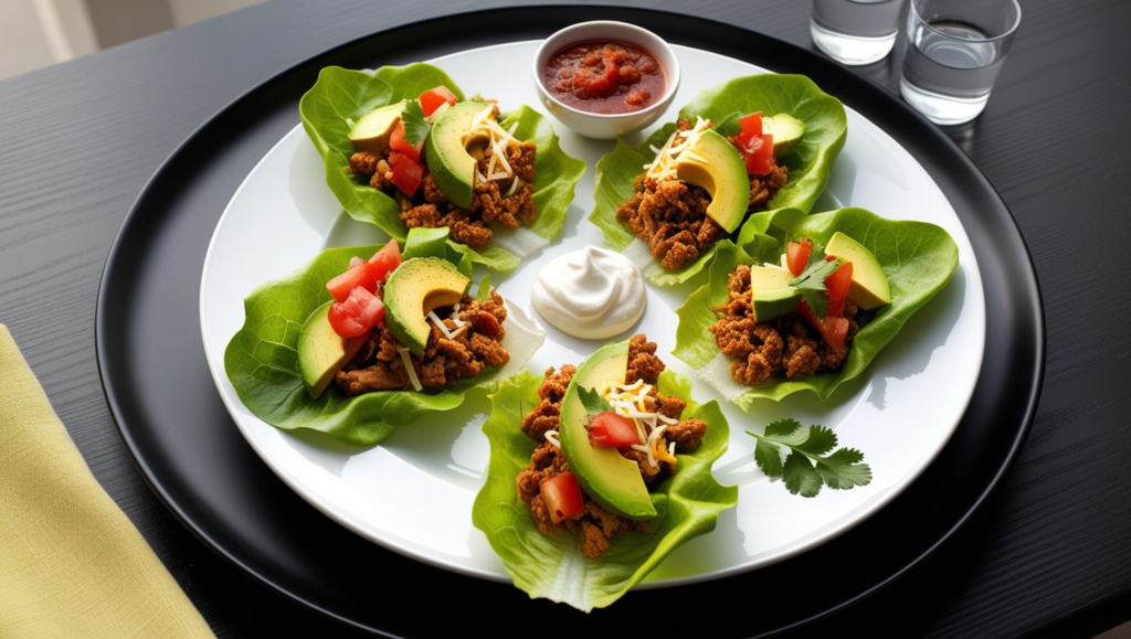 Turkey Taco Lettuce Wraps, Quick Healthy Recipes: Delicious and Nutritious Meals,