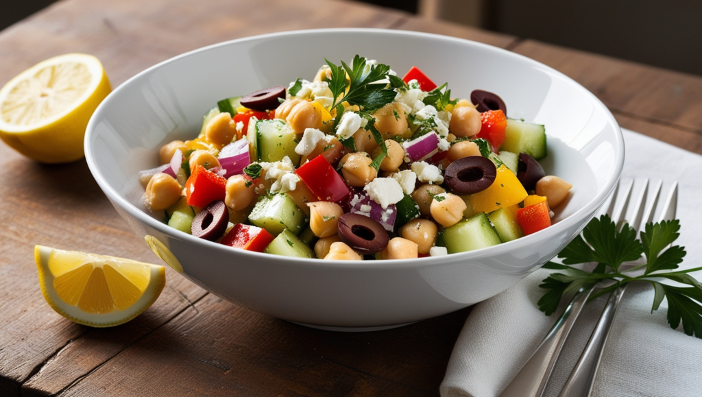 Mediterranean Chickpea Salad, Quick Healthy Recipes: Delicious and Nutritious Meals,