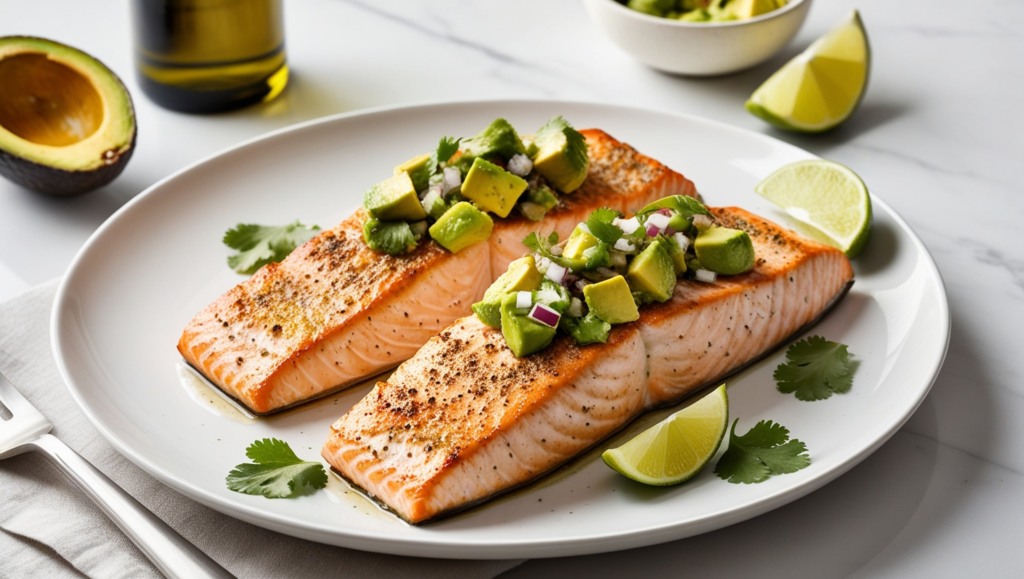 Salmon with Avocado Salsa, Quick Healthy Recipes: Delicious and Nutritious Meals,