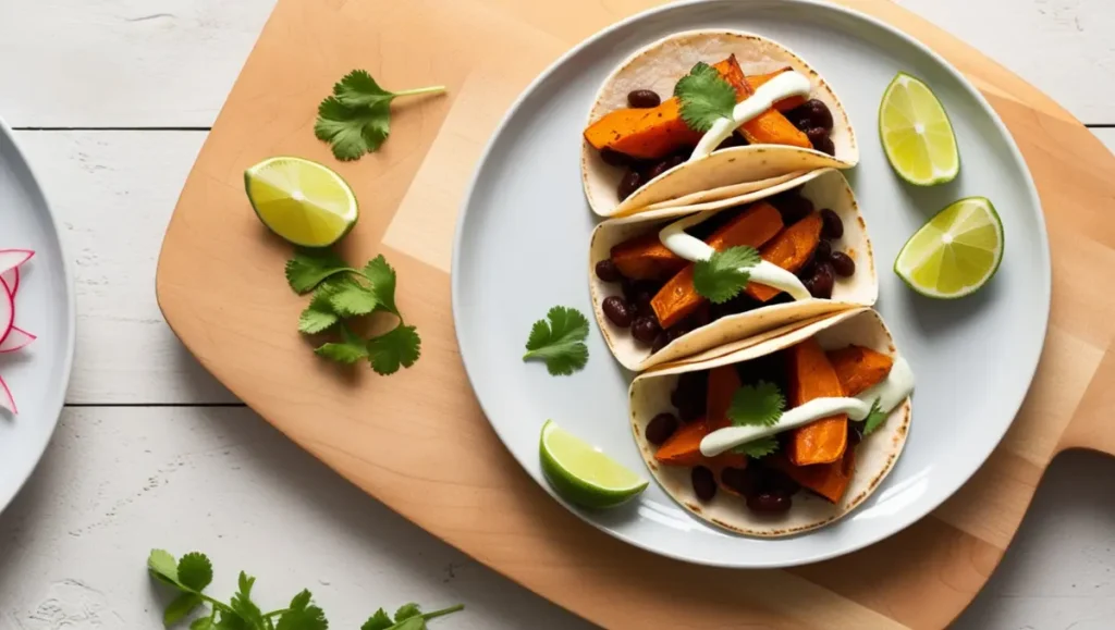 Sweet Potato and Black Bean Tacos, Healthy Dinner Recipes for Two