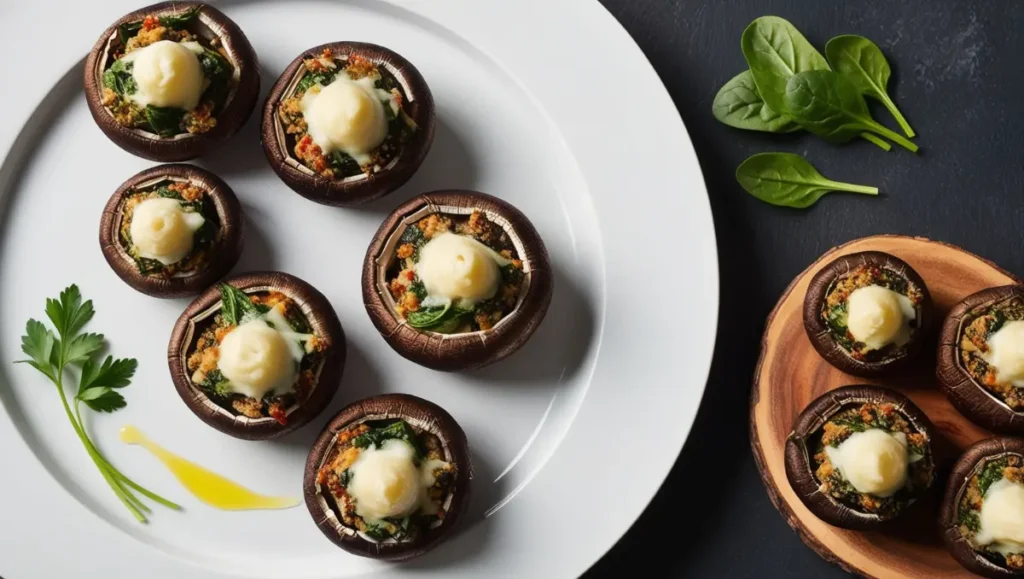 Stuffed Portobello Mushrooms, , Healthy Dinner Recipes for Two